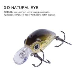 Hanlin Hot 3pcs/5pcs Suit 48mm/3.8g Hard Artificial Bait Mini Crankbait Fishing Lures Floating Wobblers Lure for Fishing Tackle