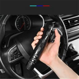 2PCS Car Steering Wheel Carbon Fiber Universal Car Steering Wheel Booster Cover Non-Slip Accessories