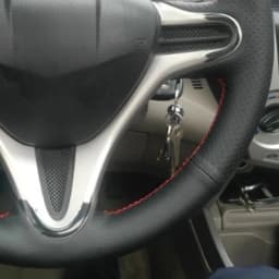 Non-Slip Leather Car Steering Wheel Cover For Honda Fit Jazz City 2009-2013 Insight 2010 2011 2012 2014 Car Accessories