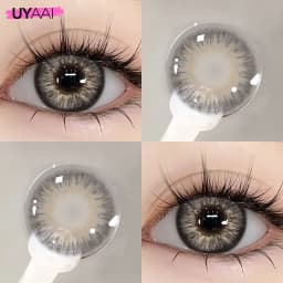 UYAAI Color Blue Contact Lenses 1 Pair Natural Eye Color Lens Yearly Colored Green Pupils For Eyes Contacts