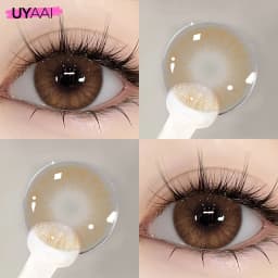 UYAAI Color Blue Contact Lenses 1 Pair Natural Eye Color Lens Yearly Colored Green Pupils For Eyes Contacts