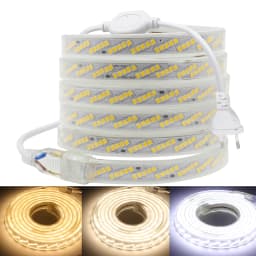 320LED/m LED Strip Light Oblique 5 Rows SMD 2835 Dimmable Super Bright AC 220V 230V 240V Rope Lights IP67 Outdoor Indoor Decor
