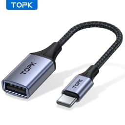 TOPK A10 USB C to USB A dapter OTG Cable Type C Male to USB 2.0 Female Cable Adapter for MacBook Pro Samsung Type-C Adapter