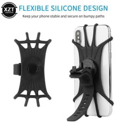Bicycle Scooter Mobile Phone holder 360° Rotation Handle Mobile Phone GPS Silicone Bracket Bicycle Scooter Stand for cell phone