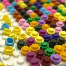 Bulk Buy Plate 1x1 Round DIY Pixel Art Remix 53+ Colors Building Block MOC Parts Brick Mosaic Maker Toys 4073/6141 4600pcs/Lot