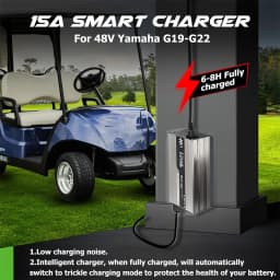 48V 15 AMP 15A Yamaha G19-G22 Golf Cart Waterproof Battery Charger for 48 Volt Golf Carts