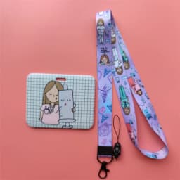 Doctor Nurse Horizonal Women's Lanyards ID Card Holder Badge Holders Hang Rope Lanyard Amusing Card Case Retractable Clip