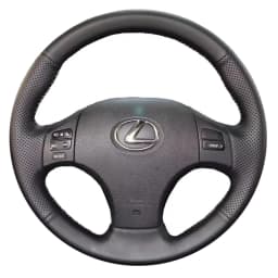 Black PU Artificial Leather Hand-stitched Car Steering Wheel Cover for Lexus IS IS250 IS250C IS300 IS300C IS350 IS350C F SPORT