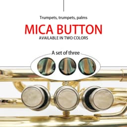 3 Pcs Trumpet Finger Buttons Valve Finger Trumpet Cap Screw Cover For Musical Bass Trumpet Accessories