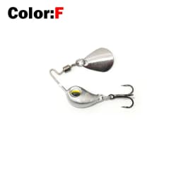 2022 New 4.5g/7.5g Metal VIB Micro Fishing Lure Spinner Sinking Rotating Spoon Pin Crankbait Sequins Baits Fishing Tackle