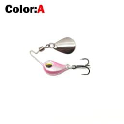 2022 New 4.5g/7.5g Metal VIB Micro Fishing Lure Spinner Sinking Rotating Spoon Pin Crankbait Sequins Baits Fishing Tackle