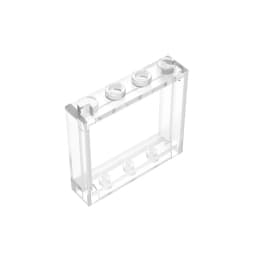 Gobricks GDS-780 FRAME 1X4X3 - 1x4x3 Window compatible with lego 60594 children's DIY Educational Building Blocks Technical