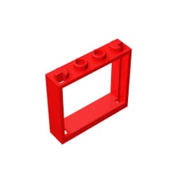 Gobricks GDS-780 FRAME 1X4X3 - 1x4x3 Window compatible with lego 60594 children's DIY Educational Building Blocks Technical