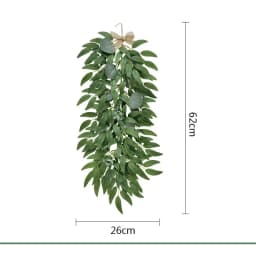Home Wall Decoration Encryption Green Plant Simulation Willow Leaf Wisteria Strip Pendant Simulation Eucalyptus Pendant
