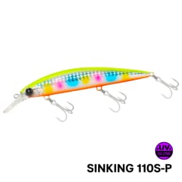 TSURINOYA 110S 110mm 37g Heavy Sinking Minnow Hard Artificial Plastic Sea Fishing Lure WIZARD Max 80m Ultra Long Casting Bait