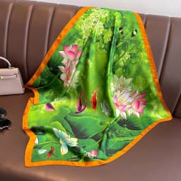 Print 70cm Silk Satin Headkerchief Women Luxury Design Neck Tie Scarf Female Hair Hand Wrist Foulard Shawl Hijab Bandana New