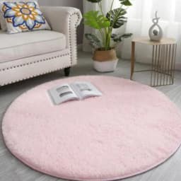 Bubble Kiss Thick Round Rug Carpets For Living Room Soft Home Decoration Bedroom Room Plush Salon Thicker Pile Rug 40cm