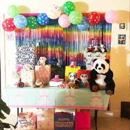 Photo Booth Backdrop Foil Curtain Tinsel Backdrop Background for Baby Birthday Party Wedding Graduation Christmas Decorations