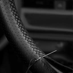 Perforated Leather Cover For Hyundai Tucson 2006 2007 2008 2009 2010 2011 2012 2013 2014 Car Steering Wheel Cover Trim Black