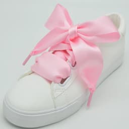 4 cm Widened Silk Satin Shoelaces Smooth Big Bow Wide Laces Trend Beauty White Casual Sneaker Leather Shoes Laces Dropship