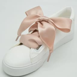 4 cm Widened Silk Satin Shoelaces Smooth Big Bow Wide Laces Trend Beauty White Casual Sneaker Leather Shoes Laces Dropship