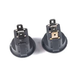 5PCS KCD 15mm KCD11 Rocker Switch 2PIN I/O Button Power Switches Small Size Round KCD-15