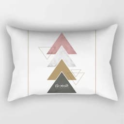 Pink Geometry Stripe Rectangle Pillowcase 30*50 Cm Sofa Hug Pillow Cushion Cover Living Room Bedroom Stylish Home Decor