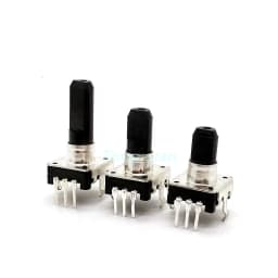 1pc EC12 Audio Encoder 360 Degree 24 PositionRE12 Rotary Encoder Without Push Button Switch 3Pins Handle Length 12MM 15MM 20MM