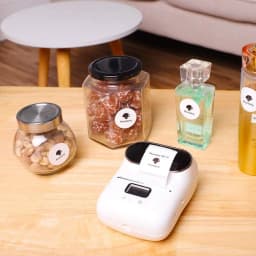 Phomemo White Round Self-adhesive Thermal Label Sticker Waterproof Identification Tag for M110/M200/M220 Label Printer