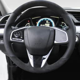 Car Steering Wheel Cover Non-slip Carbon Fiber Suede Braid For Honda Civic 10 2016-2021 CR-V CRV 2017-2021 Clarity 2018-2021