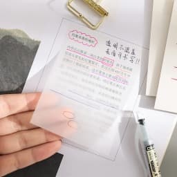 50 Sheets Waterproof Transparent Self Adhesive Memo Pads Sticky Bookmark See Through Posted It Office School Sticky Notes Marker
