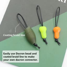 8PCS Hand Tied Dacron Pole Elastic Connectors Match Carp Fishing Tackle Rigs