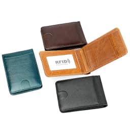 Anti RFID Genuine Leather Men‘s Wallet Mini Women Money Bag Credit Card Holder Small Purse For Male 4 Colors