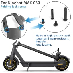New Folding Lock Screws for Ninebot segway MAX G30 G30D Electric Scooter Fold Base Fixed Bolt black Screw Parts