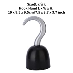 Pirate Captain Hook Hand Pirates Decor Cosplay Costume Accessories Halloween Christmas Dress Up Prop for Adults Kids Toy Gift
