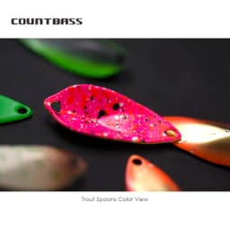 COUNTBASS 1PC 3/64oz 1.2g Casting Spoon Fishing Lure for Trout Pike Bass