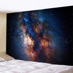Big Galaxy Starry Universe Space Wall Tapestry Psychedelic Print Thin Cloth Blanket Yoga Mat