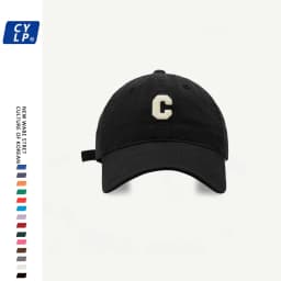 High Quality C Letter Baseball Cap Unisex Summer Fashion Hat Wide Brim Sunshade Cap Street Style Cotton Cap for Couples