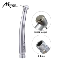 Dental High Speed Rotation LED Handpiece Air Turbine E-Generator Push Button B2 M4 Ceramic Bearing Dentist Tips Teaching Model