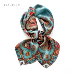 Peacock Blue Natural Satin Silk Scarf 110cm Big Square Bandana Printed 100% Pure Silk Scarves Women Luxury Shawl Gift for Lady