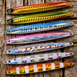 7pcs Super Slim SSZ Metal Casting Jigs 60G 40G 30G 20G 10G Shore Drag Cast Jigging Spoon Sea Fishing Lure Artificial Bait Tackle