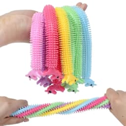 1/10pcs Unicorn Pulling Stretchy Worm Sensory Figet Anti Stress Toys Children Decompression Venting Rope Bracelet Autism ADHD