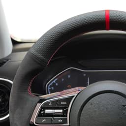 Car Steering Wheel Cover Customized Suede Leather For Kia K5 Optima 2019 Cee'd Ceed 2019 Forte Cerato (AU) 2018 Car Accessories