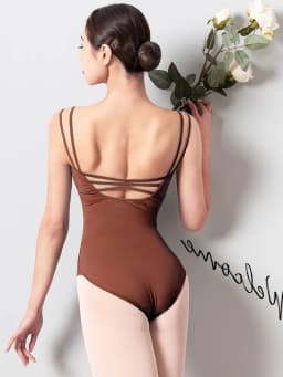 Tights, Double Suspenders, Ballet One-Piece Suit, Practice Body Suit, Art Test, Big Back and High Crotch, Sexy Practice Suit, Ad