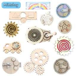Kid Activity Busy Board Diy Puzzle Toy Accessories Egg Light Timer Switchs Children Puzzle Toy Boys Montessoris Learning Skills