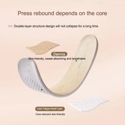 Latex Insole for Feet Leather Shoe Sole Inserts Soft Cowhide Sports Shock Absorbing Plantar Fasciitis Template Insoles for Shoes