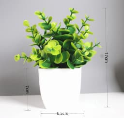 Artificial Bonsai Green Fake Plant Eucalyptus Flower Potted Plant For Indoor Outdoor Home Bedroom Garden Decoration supplies