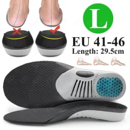 Best Orthopedic Insoles for Feet EVA Gel Shock Absorption Health Orthotic Sole Pad Sport Arch Support Relief Plantar Fasciitis