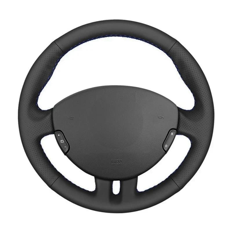 No-Slip Black Artificial Leather Braid Customized Car Steering Wheel Cover For Renault Clio 3 2005-2013 Clio 3 RS 2005-2013