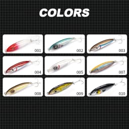 Hunthouse Wobly Pencil Fishing Lure Sinking Slow Wobblers Hard Bait Trolling 62mm 80mm Cast Saltwater For Trout Seabass Tackle